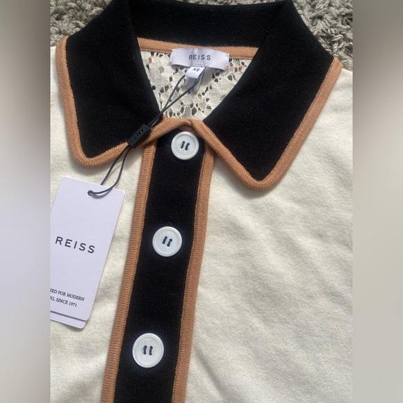 Reiss lace back polo - Picture 2 of 6